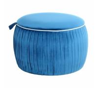 Paris prix Pouf-coffre rond - Bleu
