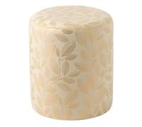 Paris Prix Pouf Cylindrique Moon 41cm Écru & Doré