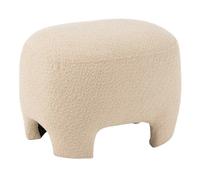 Paris Prix Pouf Erwin – design tricoté – 55 cm – Blanc