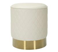 Paris prix Pouf matelassé design - Blanc