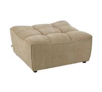 Paris Prix Pouf matelassé Grid 92 cm Beige foncé