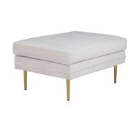Paris prix Pouf rectangulaire velours côtelé - Beige