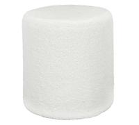 Paris prix Pouf rond bouclette - Blanc