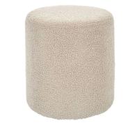 Paris prix Pouf rond bouclette - Taupe