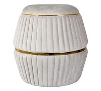 Paris prix pouf rond design Doric - Taupe
