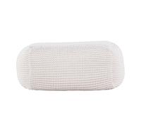 Paris prix Pouf rond effet crochet - Crème