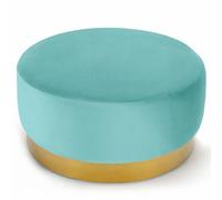 Paris prix Pouf rond en velours - Menthe