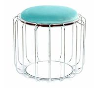 Paris prix Pouf rond en velours - Menthe