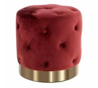 Paris prix Pouf rond velours - Bordeaux