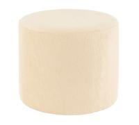 Paris prix Pouf rond velours - Crème