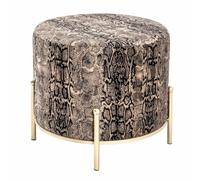 Paris prix Pouf rond velours - Marron