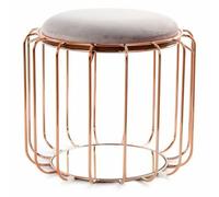 Paris prix pouf rond velours - Rose