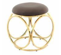 Paris prix Pouf rond Whitney - Taupe