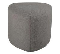 Paris prix Pouf tissu bouclette - Gris