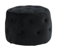 Paris prix Pouf velours capitonné - Noir
