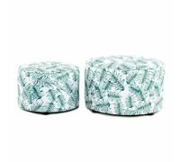 Paris prix Poufs Indira - Blanc/vert