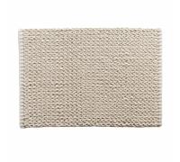 Douceur d'Intérieur – Tapis de bain Isalis – Polycoton jacquard 50×80 cm – Blanc