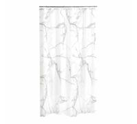 Paris Prix Rideau de Douche Effet Marbre 180x200 cm Blanc