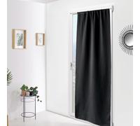 Paris Prix Rideau de Porte Occultant Reglisse 90x210cm Noir