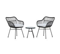 Paris prix Salon de jardin 2 places - Noir