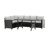 Paris prix Salon de jardin d'angle Brentwood - Noir