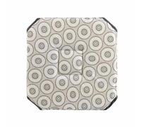 Douceur d'Intérieur – Galette de chaise Salto – Polyester imprimé – 36x36x3,5 cm – x2 Gris Unique
