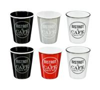 Paris Prix Secret de Gourmet - Coffret 6 Tasses Bistrot 10cl Multicolore