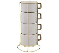 Paris Prix Secret de Gourmet - Lot de 4 Tasses sur Rack Arya 17 lanc