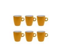 Paris Prix Secret de Gourmet - Lot de 6 Mugs Colorama 18cl Jaune