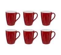 Paris Prix Secret de Gourmet - Lot de 6 Mugs Colorama 38cl Rouge