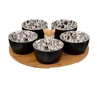 Paris Prix Secret de Gourmet - Service Apéritif 7 Pièces White Floral 28cm Blanc