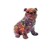 Paris prix Statuette bulldog résine - Multicolore