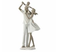 Statuette déco couple & enfant 39 cm