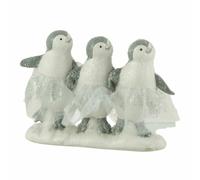 Paris Prix Statuette Déco 3 Pingouins - Blanc & Gris
