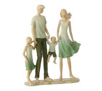 Paris prix Statuette famille 2 enfants - Vert