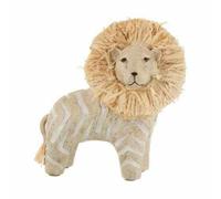 Paris Prix Statuette Lion Raphia Blanc & Beige