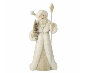 Paris Prix Statuette Père Noël 57 cm Blanc & Champagne