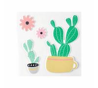 Paris Prix Sticker Puffy Cactus 10cm Vert