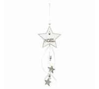 Paris Prix Sujet de Noël Étoile 33cm Blanc & Argent