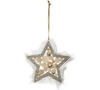 Paris Prix Sujet de Noël Étoile Hors Piste 12cm Argent