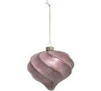 Paris Prix - Sujet De Noël Goutte héritage 10cm Rose Rose G