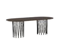 Paris prix Table à manger ovale - Marron