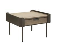 Paris prix Table basse bois 2 tiroirs - Naturel