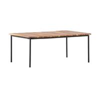 Paris prix Table basse de jardin en bois - Naturel & noir