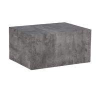 Paris prix Table basse imitation marbre - Gris foncé