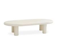 Paris prix Table basse ovale Emory - Crème