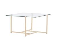 Paris Prix Table basse verre carrée - Transparent
