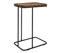 Paris prix Table d'appoint bout de canapé - Marron et noir