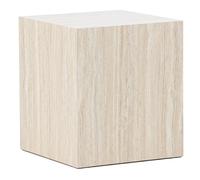 Paris prix Table d'appoint effet travertin - Beige