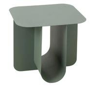 Paris Prix Table d'appoint Reva - Carrée métal 39 cm Vert